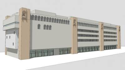 阿拉伯风格建筑SU模型下载_sketchup草图大师SKP模型