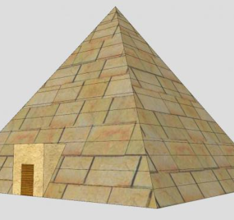 金字塔建筑SU模型下载_sketchup草图大师SKP模型