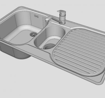 不锈钢水槽sketchup模型下载_sketchup草图大师SKP模型