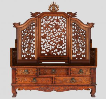 中式古典家具SU模型下载_sketchup草图大师SKP模型