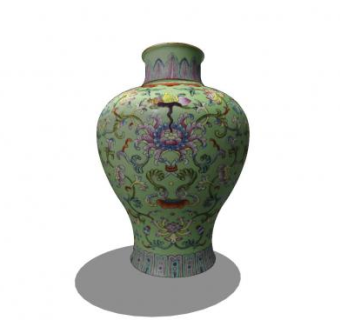 青花瓷瓶花瓶装饰品摆件SU模型下载_sketchup草图大师SKP模型