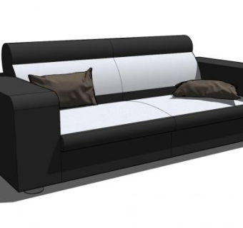 简易现代沙发SU模型下载_sketchup草图大师SKP模型