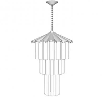 现代枝形吊灯灯具SU模型下载_sketchup草图大师SKP模型