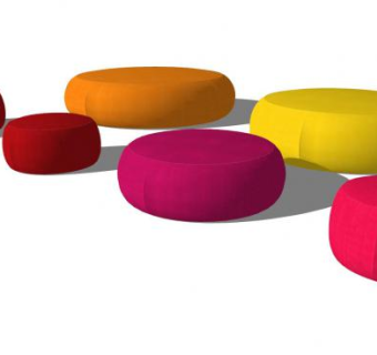 跪垫坐垫SU模型下载_sketchup草图大师SKP模型