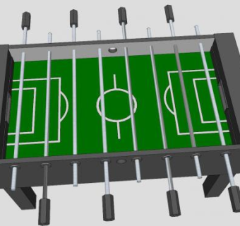 手足足球机SU模型下载_sketchup草图大师SKP模型
