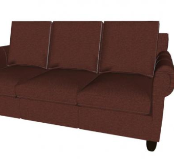 三座沙发家具SU模型下载_sketchup草图大师SKP模型