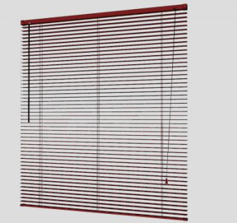 手动百叶窗帘SU模型下载_sketchup草图大师SKP模型