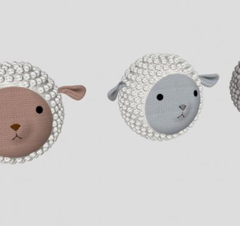 绵羊布娃娃SU模型下载_sketchup草图大师SKP模型