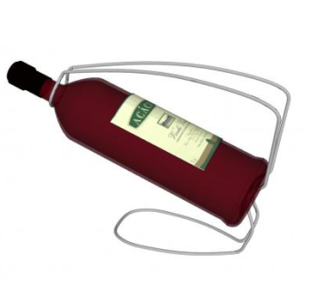 陈设品酒瓶架子SU模型下载_sketchup草图大师SKP模型