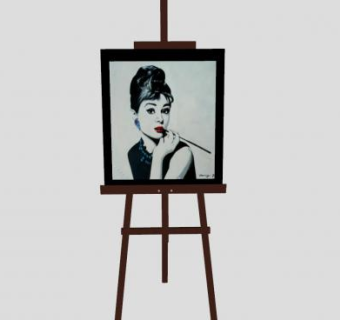 画框画架画板SU模型下载_sketchup草图大师SKP模型