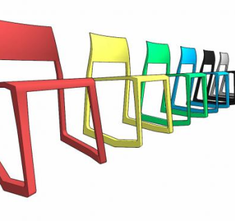 幼儿园凳子SU模型下载_sketchup草图大师SKP模型