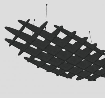 室内吊顶装饰架SU模型下载_sketchup草图大师SKP模型