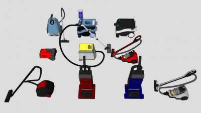 吸尘器电器SU模型下载_sketchup草图大师SKP模型