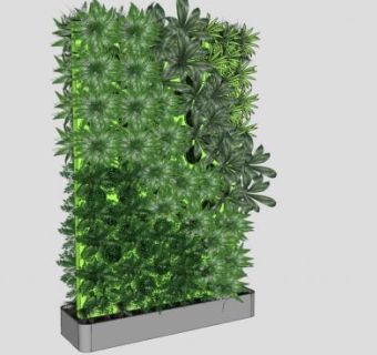 绿植墙绿植花架SU模型下载_sketchup草图大师SKP模型