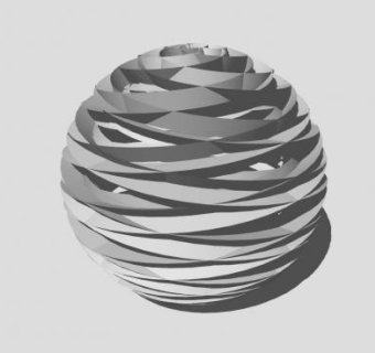 几何球形装饰品SU模型下载_sketchup草图大师SKP模型