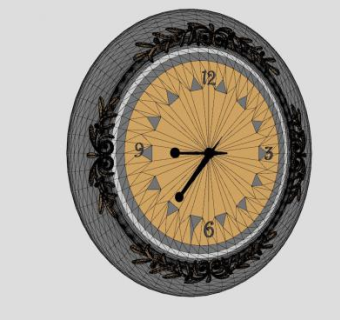 墙钟挂钟SU模型下载_sketchup草图大师SKP模型