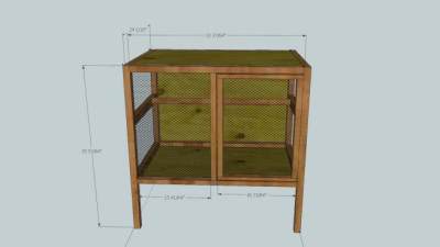 木制鸡笼SU模型下载_sketchup草图大师SKP模型