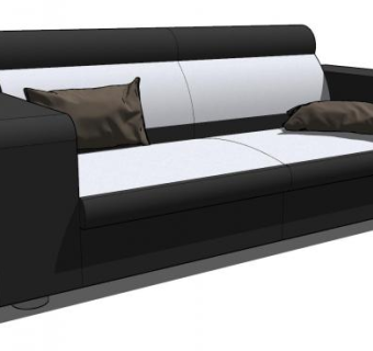 简易简约沙发SU模型下载_sketchup草图大师SKP模型