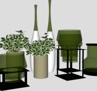 醒酒器酒瓶SU模型下载_sketchup草图大师SKP模型