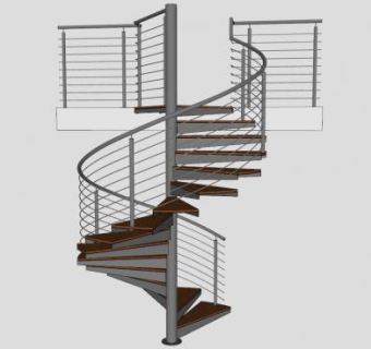 室内旋转楼梯sketchup模型下载_sketchup草图大师SKP模型