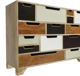 收纳柜子木柜边桌柜SU模型下载_sketchup草图大师SKP模型