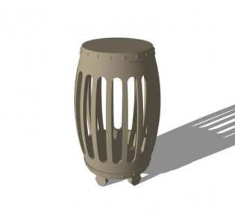 镂空凳子SU模型下载_sketchup草图大师SKP模型