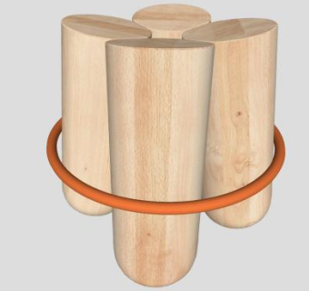 木制工艺品陈设摆件SU模型下载_sketchup草图大师SKP模型