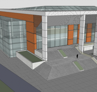 各种工厂厂房SU模型打包模型