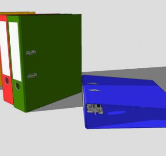 办公文件夹SU模型下载_sketchup草图大师SKP模型