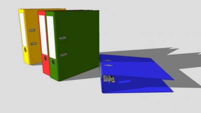 办公文件夹SU模型下载_sketchup草图大师SKP模型