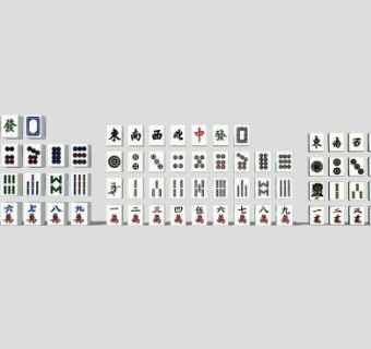 麻将SU模型下载_sketchup草图大师SKP模型
