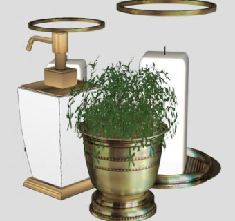 工艺品摆件陈设SU模型下载_sketchup草图大师SKP模型