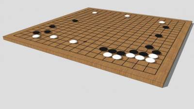 围棋棋盘SU模型下载_sketchup草图大师SKP模型