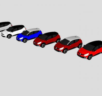 雷诺汽车SU模型下载_sketchup草图大师SKP模型