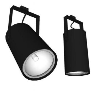 筒灯轨道灯射灯SU模型下载_sketchup草图大师SKP模型