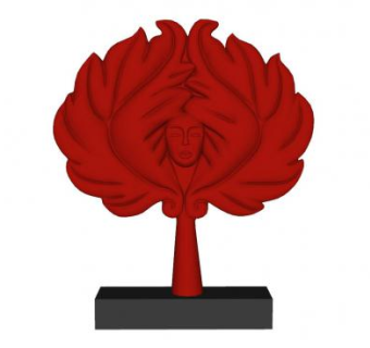 花脸工艺品SU模型下载_sketchup草图大师SKP模型