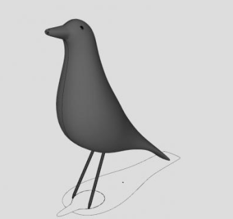 小鸟工艺品摆件SU模型下载_sketchup草图大师SKP模型