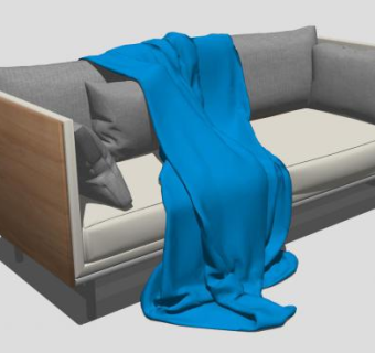 精品北欧沙发SU模型下载_sketchup草图大师SKP模型