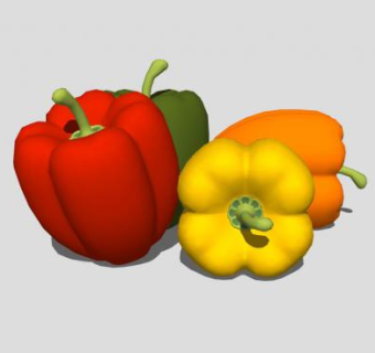 蔬菜辣椒SU模型下载_sketchup草图大师SKP模型