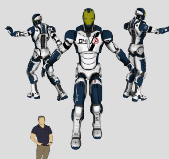 钢铁侠机器人sketchup模型下载_sketchup草图大师SKP模型