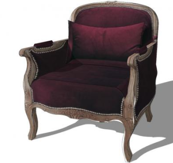 欧式沙发椅SU模型下载_sketchup草图大师SKP模型