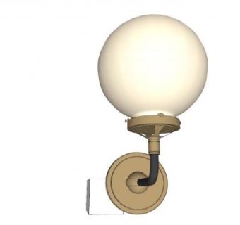 球形壁灯SU模型下载_sketchup草图大师SKP模型