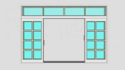 日式移门SU模型下载_sketchup草图大师SKP模型