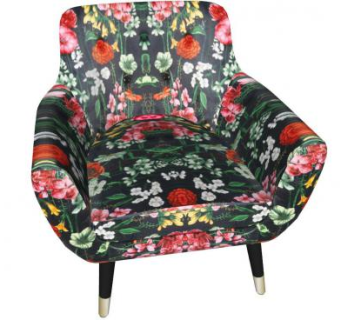 花绿色的沙发椅SU模型下载_sketchup草图大师SKP模型