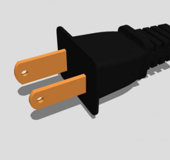 黑色插头SU模型下载_sketchup草图大师SKP模型