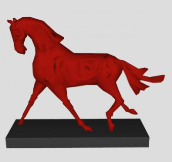 马雕塑工艺品SU模型下载_sketchup草图大师SKP模型