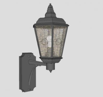 欧式金属壁灯SU模型下载_sketchup草图大师SKP模型