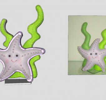 海星装饰品陈设摆件SU模型下载_sketchup草图大师SKP模型