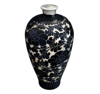 陶瓷古董花瓶装饰品SU模型下载_sketchup草图大师SKP模型