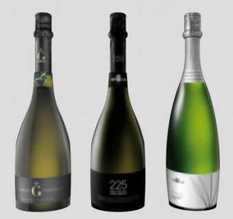 三瓶洋酒酒水SU模型下载_sketchup草图大师SKP模型